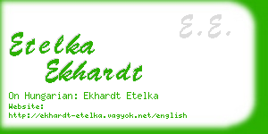 etelka ekhardt business card